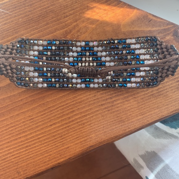 Beaded adjustable bracelet cuff - Picture 5 of 6